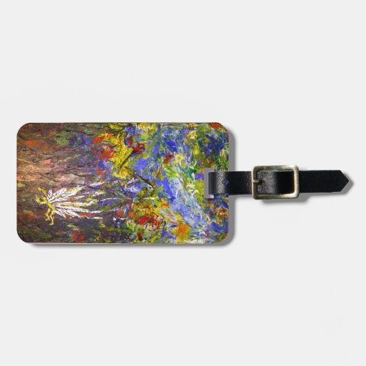 Abstracte kunst bagagelabel (Voorkant horizontaal)