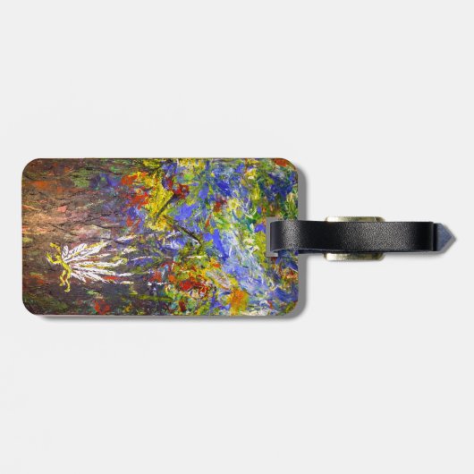 Abstracte kunst bagagelabel (Achterkant horizontaal)