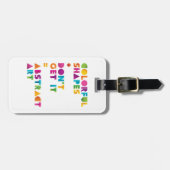 Abstracte kunst bagagelabel (Voorkant horizontaal)