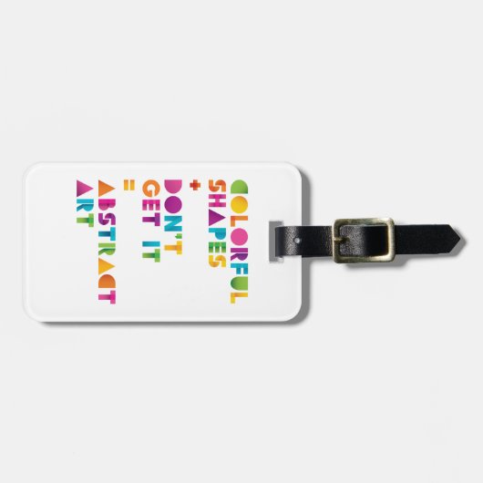 Abstracte kunst bagagelabel (Voorkant horizontaal)