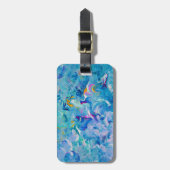 Abstracte kunst Bagagelabels opvallen op het vlieg (Voorkant verticaal)