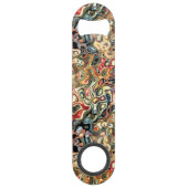 Abstracte Kunst Bar Sleutel Speed Flessenopener (Achterkant)