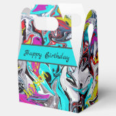 Abstracte kunst bedankdoosjes (Geopend)