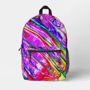 Abstracte kunst bedrukte rugzak