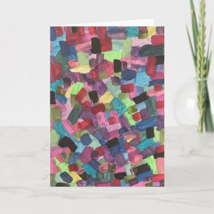 Abstracte kunst begroeting kaart