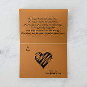 Abstracte kunst berglandschap bos vaders dag kaart (Binnen)