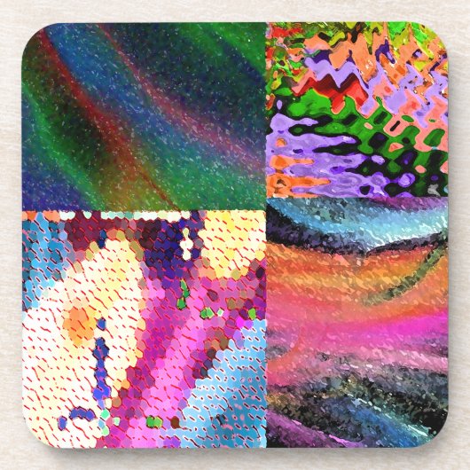 Abstracte Kunst Bier Onderzetter (Voorkant)