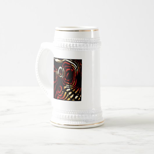 Abstracte kunst bierpul (Voorkant links)