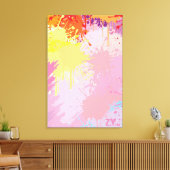 Abstracte kunst bij zonsondergang door ZMJ Canvas Afdruk (Insitu (Woonkamer))