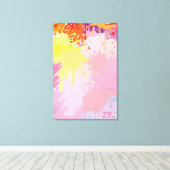 Abstracte kunst bij zonsondergang door ZMJ Canvas Afdruk (Insitu (Houten vloer))