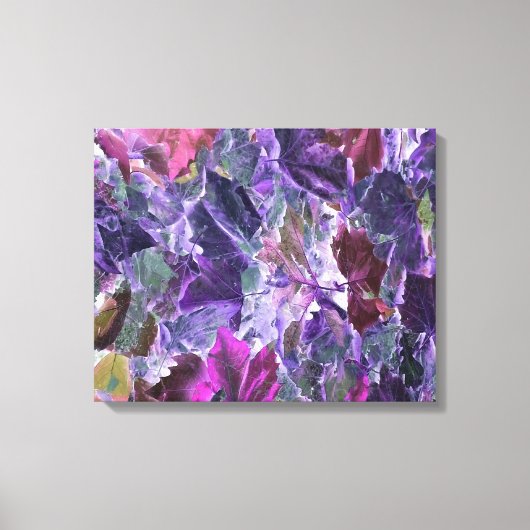 Abstracte Kunst Blad Canvas Afdruk (Voorkant)