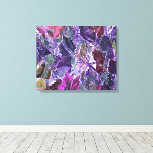 Abstracte Kunst Blad Canvas Afdruk (Insitu (Houten vloer))