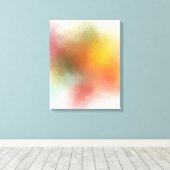 Abstracte kunst Blauw Rood Geel Paars Groen Modern Canvas Afdruk (Insitu (Houten vloer))