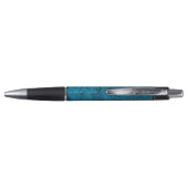 Abstracte Kunst Blauwe Patroon Persoonlijk Pen (Achterkant)