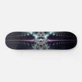 Abstracte Kunst Blauwe Ster Skateboard (Horizontaal)