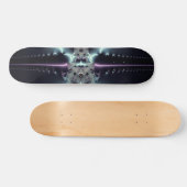 Abstracte Kunst Blauwe Ster Skateboard (Horizontaal)