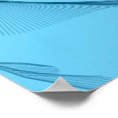 Abstracte Kunst - Blauwe Tinten Poster (Hoek)