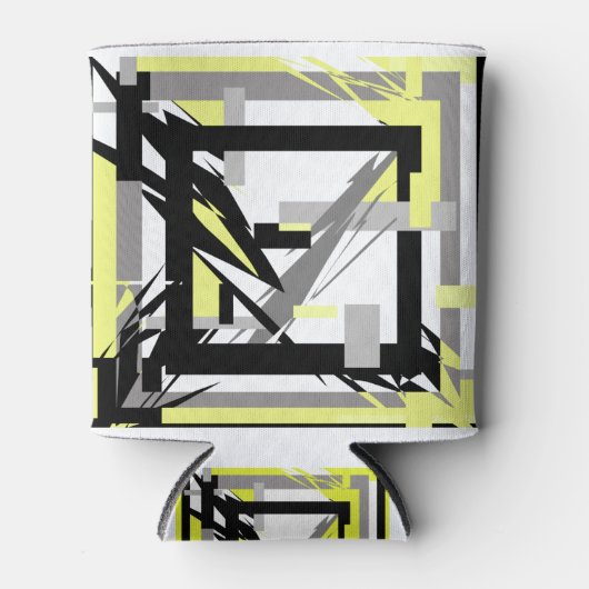 Abstracte kunst blikjeskoeler (Voorkant)