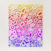 Abstracte Kunst Blob Kleur Vorm Gehard Legpuzzel (Verticaal)