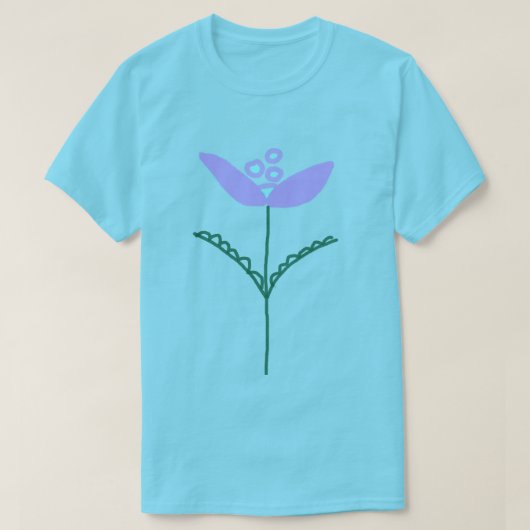 Abstracte Kunst Bloem T-shirt (Design voorkant)