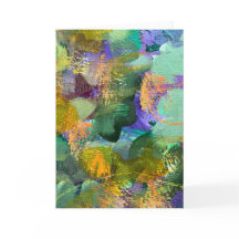 Abstracte Kunst Bloemenveld Vouwkaart