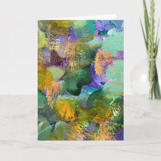 Abstracte Kunst Bloemenveld Vouwkaart Notitiekaartje