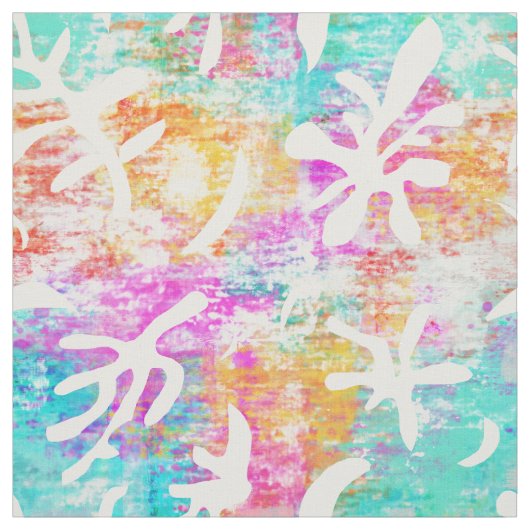 Abstracte kunst Boho Matisse Botanische vormen Stof (Swatch)