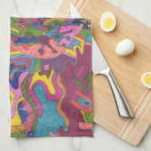 abstracte kunst boven de Storm Theedoek (Quarter Fold)