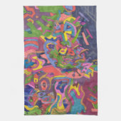 abstracte kunst boven de Storm Theedoek (Verticaal)