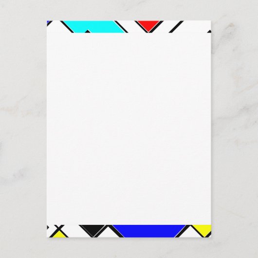 Abstracte kunst briefkaart (Voorkant)