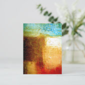Abstracte kunst briefkaart (Staand voorkant)