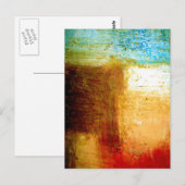 Abstracte kunst briefkaart (Voorkant / Achterkant)