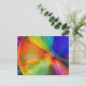 Abstracte kunst briefkaart (Staand voorkant)
