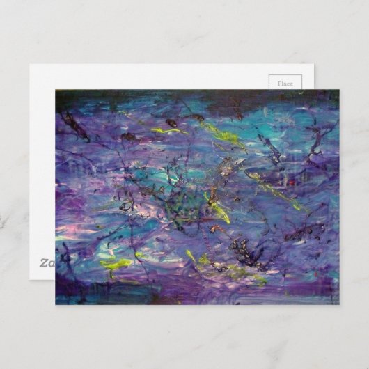 Abstracte kunst briefkaart (Voorkant / Achterkant)