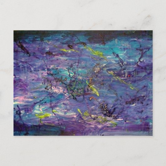 Abstracte kunst briefkaart (Voorkant)