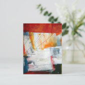 Abstracte kunst briefkaart (Staand voorkant)
