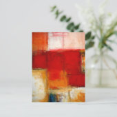 Abstracte kunst briefkaart (Staand voorkant)