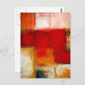Abstracte kunst briefkaart (Voorkant / Achterkant)