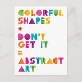 Abstracte kunst briefkaart (Voorkant)