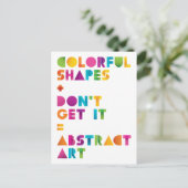 Abstracte kunst briefkaart (Staand voorkant)