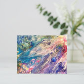 Abstracte kunst briefkaart (Staand voorkant)