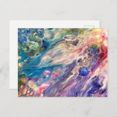 Abstracte kunst briefkaart (Voorkant / Achterkant)