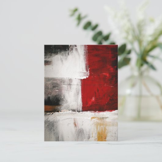 Abstracte kunst briefkaart (Staand voorkant)