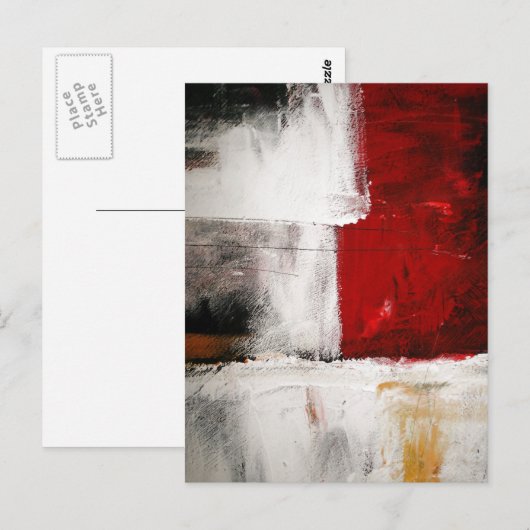 Abstracte kunst briefkaart (Voorkant / Achterkant)