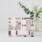 Abstracte kunst briefkaart (Staand voorkant)