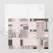 Abstracte kunst briefkaart (Voorkant / Achterkant)