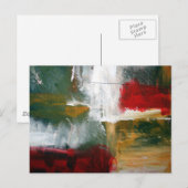 Abstracte kunst briefkaart (Voorkant / Achterkant)