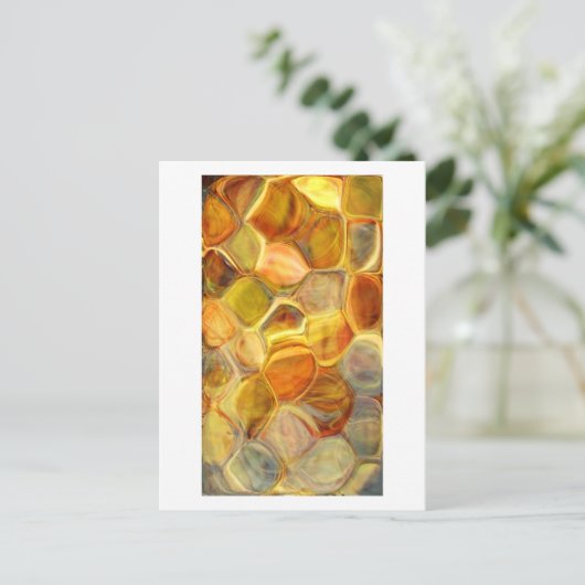 Abstracte kunst briefkaart (Staand voorkant)