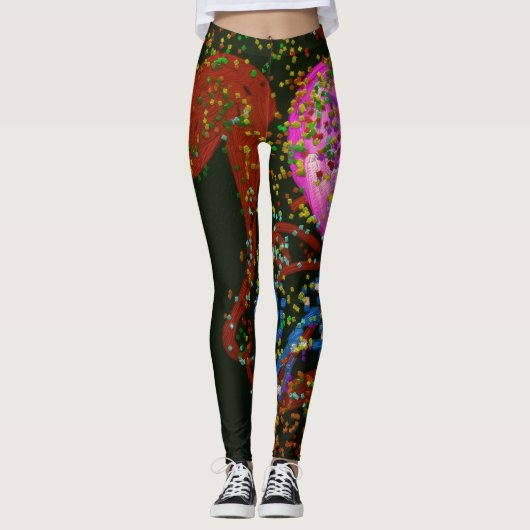 Abstracte Kunst Broek Leggings (Voorkant)