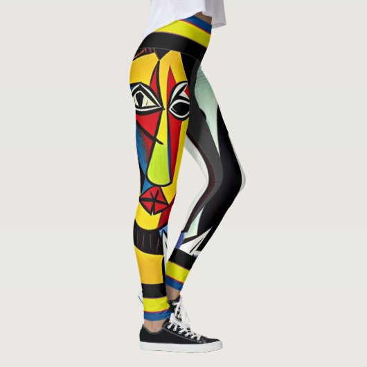 Abstracte Kunst Broeken Leggings (Rechts)